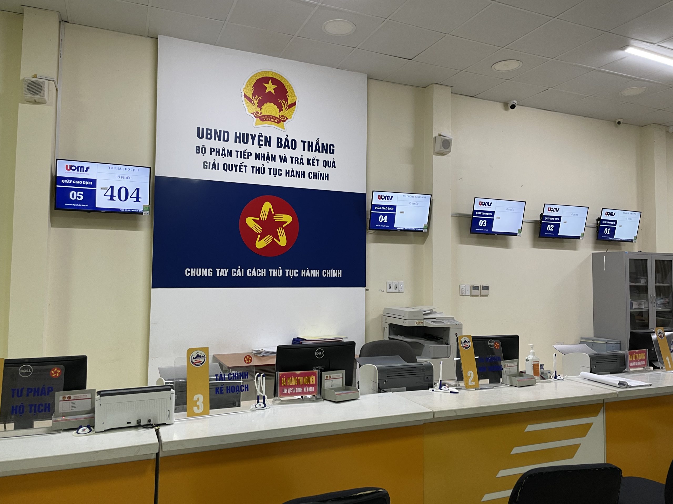 Hệ thống lấy số tự động uQMS huyện Bảo Thắng, Lào Cai