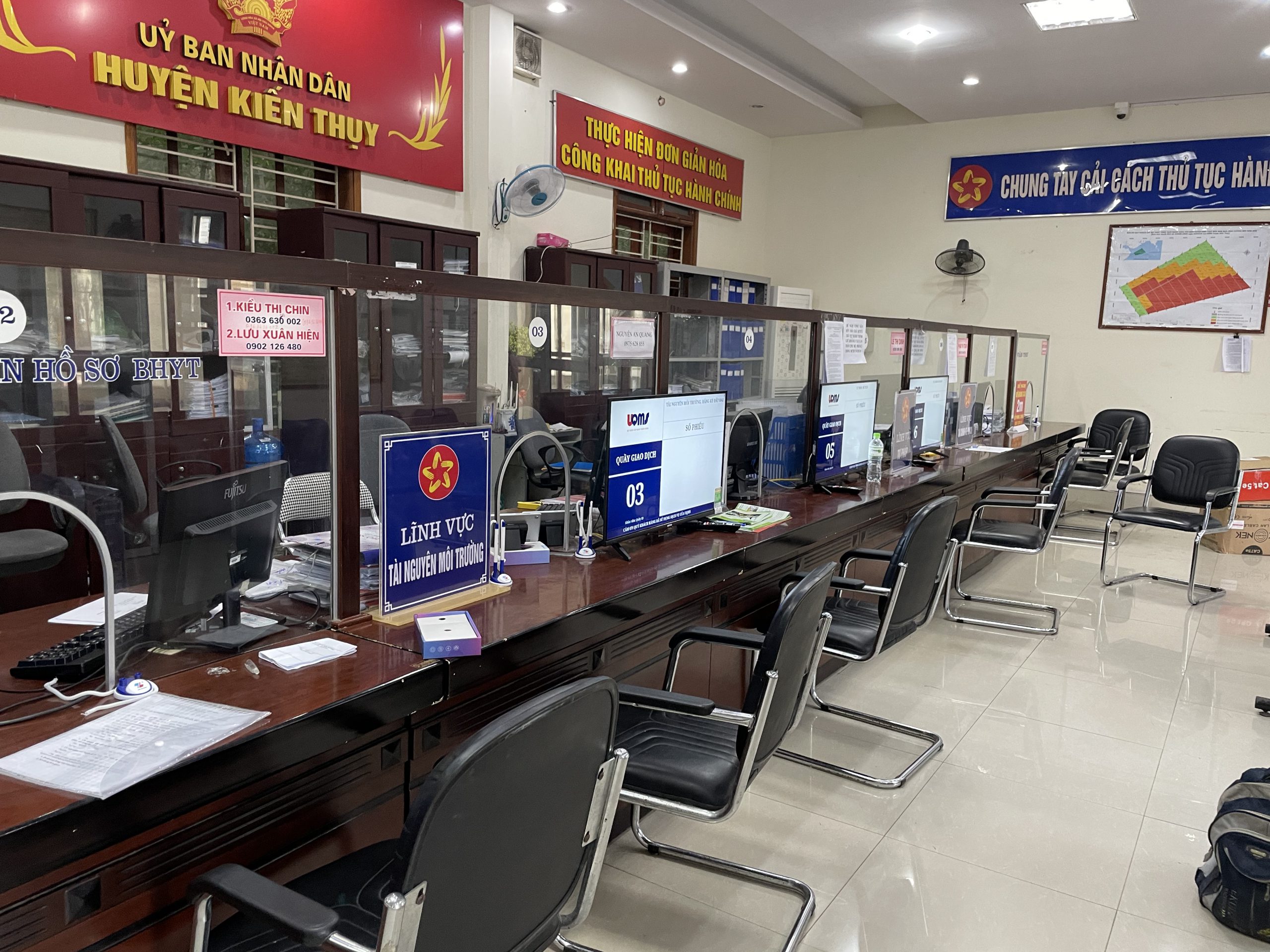 Hệ thống lấy số tự động uQMS huyện Kiến Thuỵ, Hải Phòng